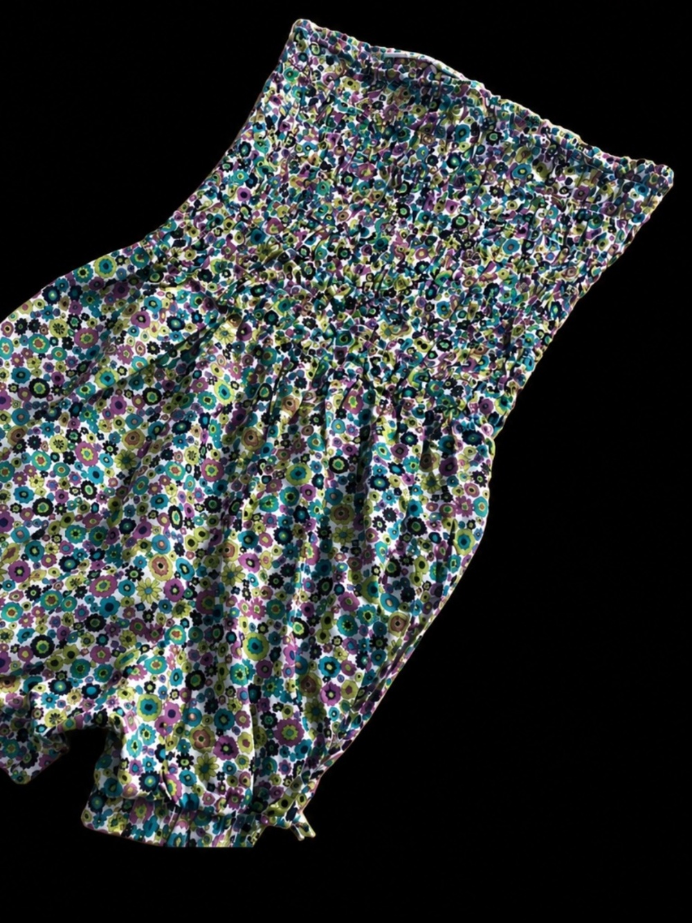 Colorful Romper Pool Cover Up Coco Rave Size Medium